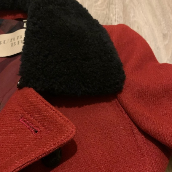 BURBERRY BRIT PEACOAT JACKET SIZE 4 US - Picture 7 of 16